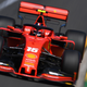 Leclerc in action in his new Ferrari.